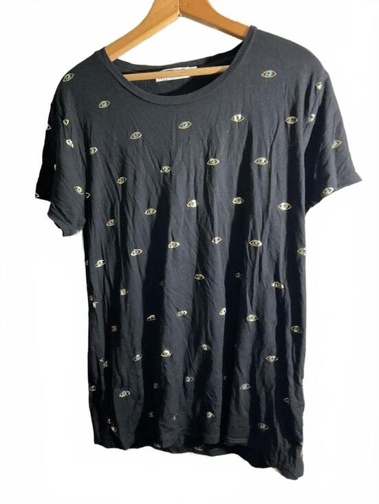 CHRLDR Tops - CHRLDR Black T-Shirt with Novelty Eye Print Pattern XL